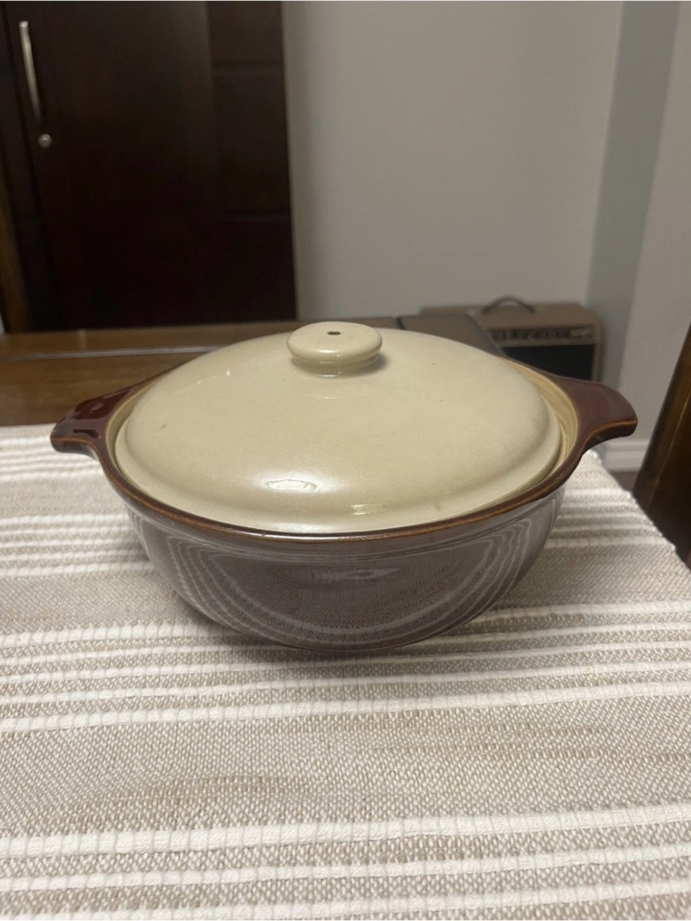 Vintage Denby Stoneware 2.5 Pint Lidded Casserole England